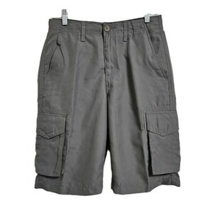 Tony Hawk Cargo Shorts Mens 29 Grey Microfiber Gargoyle Skater NWT